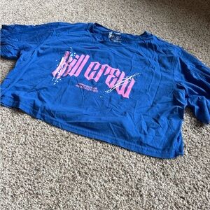 Kill Crew blue crop top